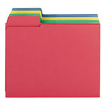 Smead 3-in-1 SuperTab Section Folders, 1/3 Cut Top Tab, Letter, Assorted, 12/Pack view 4
