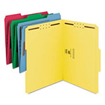 Smead Top Tab Colored 2-Fastener Folders, 1/3-Cut Tabs, Letter Size, Assorted, 50/Box view 1