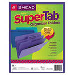 Smead SuperTab Organizer Folder, 1/3-Cut Tabs, Letter Size, Assorted, 3/Pack view 3