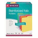 Smead Reinforced Top Tab Colored File Folders, 1/3-Cut Tabs, Letter Size, Assorted, 100/Box view 4