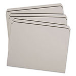 Smead Reinforced Top Tab Colored File Folders, Straight Tab, Letter Size, Gray, 100/Box view 3