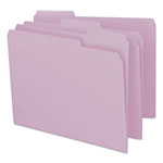Smead Colored File Folders, 1/3-Cut Tabs, Letter Size, Lavender, 100/Box view 1