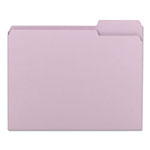 Smead Colored File Folders, 1/3-Cut Tabs, Letter Size, Lavender, 100/Box view 2