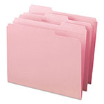 Smead Reinforced Top Tab Colored File Folders, 1/3-Cut Tabs, Letter Size, Pink, 100/Box view 4