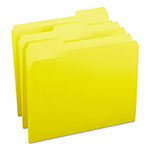 Smead Colored File Folders, 1/3-Cut Tabs, Letter Size, Yellow, 100/Box view 1
