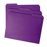Smead Reinforced Top Tab Colored File Folders, 1/3-Cut Tabs, Letter Size, Purple, 100/Box view 5