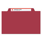 Smead Colored Top Tab Classification Folders, 1 Divider, Letter Size, Red, 10/Box view 4