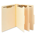 Smead Manila Four- and Six-Section Top Tab Classification Folders, 2 Dividers, Letter Size, Manila, 10/Box view 3