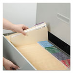 Smead Top Tab 2-Fastener Folders, 1/3-Cut Tabs, Right Position, Letter Size, 11 pt. Manila, 50/Box view 4