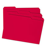 Smead Reinforced Top Tab Colored File Folders, 1/3-Cut Tabs, Legal Size, Red, 100/Box view 2