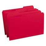 Smead Reinforced Top Tab Colored File Folders, 1/3-Cut Tabs, Legal Size, Red, 100/Box view 5