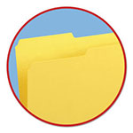 Smead Colored File Folders, 1/3-Cut Tabs, Legal Size, Yellow, 100/Box view 2