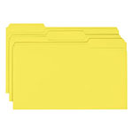 Smead Colored File Folders, 1/3-Cut Tabs, Legal Size, Yellow, 100/Box view 5
