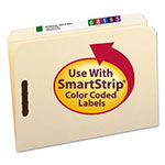 Smead Top Tab 2-Fastener Folders, Straight Tab, Legal Size, 11 pt. Manila, 50/Box view 3