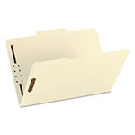 Smead Top Tab 2-Fastener Folders, 1/3-Cut Tabs, Legal Size, 11 pt. Manila, 50/Box view 2