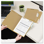 Smead Top Tab 2-Fastener Folders, 1/3-Cut Tabs, Legal Size, 11 pt. Kraft, 50/Box view 3