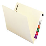 Smead 100% Recycled Manila End Tab Folders with Two Fasteners, Straight Tab, Letter Size, 50/Box view 4