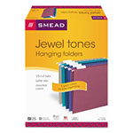 Smead Colored Hanging File Folders, Letter Size, 1/5-Cut Tab, Assorted, 25/Box view 1