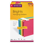 Smead Colored Hanging File Folders, Legal Size, 1/5-Cut Tab, Assorted, 25/Box view 2