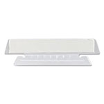 Smead Poly Index Tabs and Inserts For Hanging File Folders, 1/3-Cut Tabs, White/Clear, 3.5