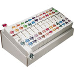 Smead A-Z Color-Coded End Tab Filing Labels, L, 1 x 1.25, White, 500/Roll view 1