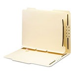 Smead Self-Adhesive Folder Dividers for Top/End Tab Folders w/ 2-Prong Fasteners, Letter Size, Manila, 25/Pack view 3