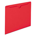 Smead Colored File Jackets with Reinforced Double-Ply Tab, Straight Tab, Letter Size, Red, 100/Box view 3