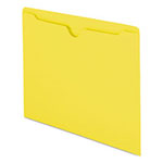 Smead Colored File Jackets with Reinforced Double-Ply Tab, Straight Tab, Letter Size, Yellow, 100/Box view 5