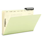 Smead Pressboard Mortgage Folders, 8 Dividers, Legal Size, Green, 10/Box view 1