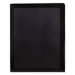 Smead Frame View Poly Two-Pocket Folder, 11 x 8.5, Clear/Black, 5/Pack view 1