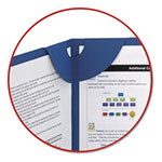 Smead Lockit Two-Pocket Folder, Textured Paper, 11 x 8 1/2, DK Blue, 25/BX view 3