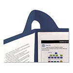 Smead Lockit Two-Pocket Folder, Textured Paper, 11 x 8 1/2, DK Blue, 25/BX view 4