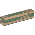 Sparco Coin Wrapper, Dimes, $5.00, Green view 4