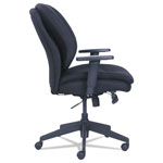 SertaPedic Cosset Ergonomic Task Chair, Supports up to 275 lbs., Black Seat/Black Back, Black Base view 2