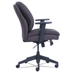 SertaPedic Cosset Ergonomic Task Chair, Supports up to 275 lbs., Gray Seat/Gray Back, Black Base view 4