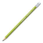Staedtler Wopex Extruded Pencil, HB (#2), Black Lead, Green Barrel, 10/Pack view 2