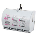 Stout Plastic Feminine Hygiene Disposal Bag Dispenser, Gray view 2