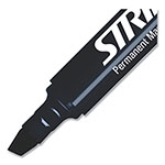 Stride StrideMark Tank Permanent Marker, Broad Chisel Tip, Black, 12/Pack view 2
