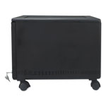 Storex Single-Drawer Mobile Filing Cabinet, 14.75w x 18.25d x 12.75h, Black view 4