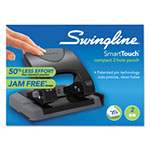 Swingline 20-Sheet SmartTouch Two-Hole Punch, 9/32