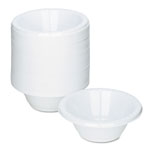 Tablemate Plastic Dinnerware, Bowls, 12oz, White, 125/Pack view 1