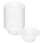 Tablemate Plastic Dinnerware, Bowls, 5oz, White, 125/Pack view 1