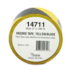 Tatco Hazard Marking Aisle Tape, 2w x 108ft Roll view 1