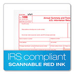 TOPS 1096 Summary Transmittal Tax Forms, Two-Part Carbonless, 8 x 11, 1/Page, 10 Forms view 1