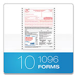 TOPS 1096 Summary Transmittal Tax Forms, Two-Part Carbonless, 8 x 11, 1/Page, 10 Forms view 4
