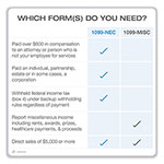 Adams Business Forms Five-Part 1099-NEC Online Tax Kit, Five-Part Carbonless, 3.66 x 8.5, 15/Pack view 1