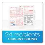 TOPS 1099-INT Tax Forms, Five-Part Carbonless, 5.5 x 8, 2/Page, 24 Forms view 4