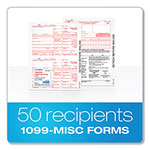 TOPS Five-Part 1099-MISC Tax Forms, 8.5 x 11, 2/Page, 50/Pack view 5