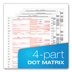 TOPS Four-Part 1099-NEC Continuous Tax Forms, 8.5 x 11, 2/Page, 24/Pack view 3