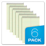 Ampad Steno Pads, Gregg Rule, Tan Cover, 70 Green-Tint 6 x 9 Sheets, 6/Pack view 4